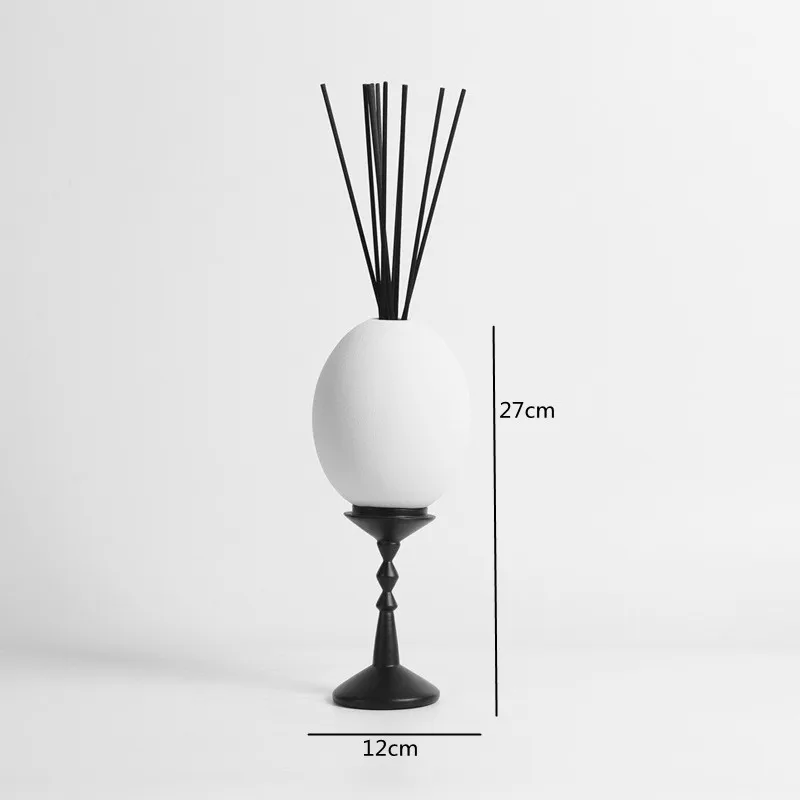 In Home Fragrance Products - Semplice Ornamento Geometrico in Ceramica Bianca