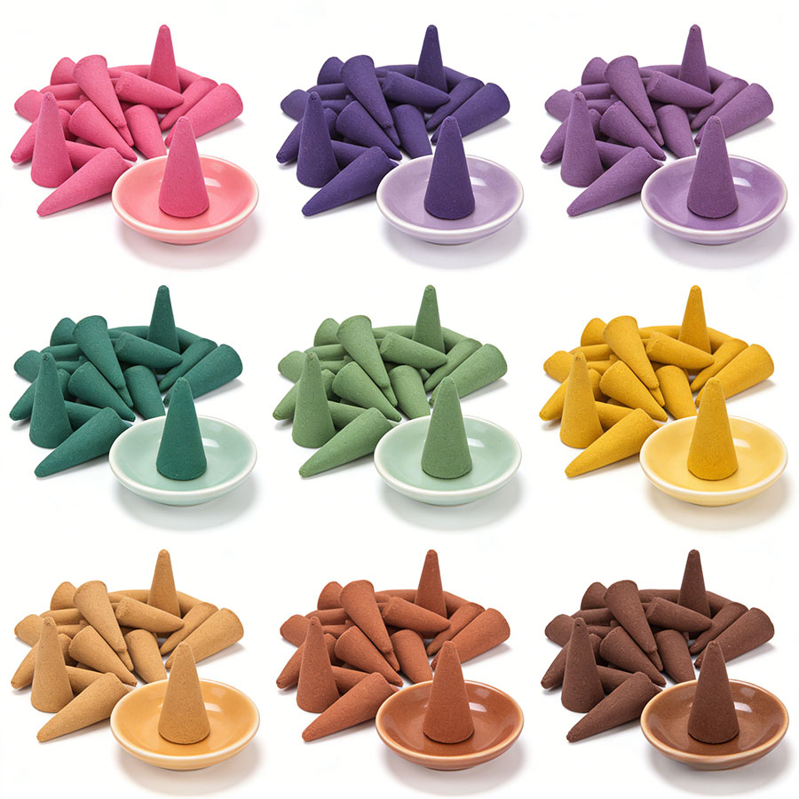 Home Fragrance Vanilla - Coni e pellet di incenso misti,